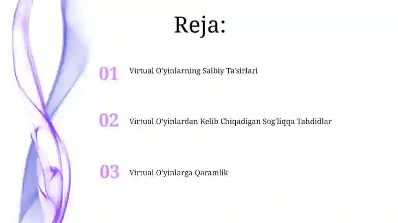 Virtual O'yinlarning asoratlari 2