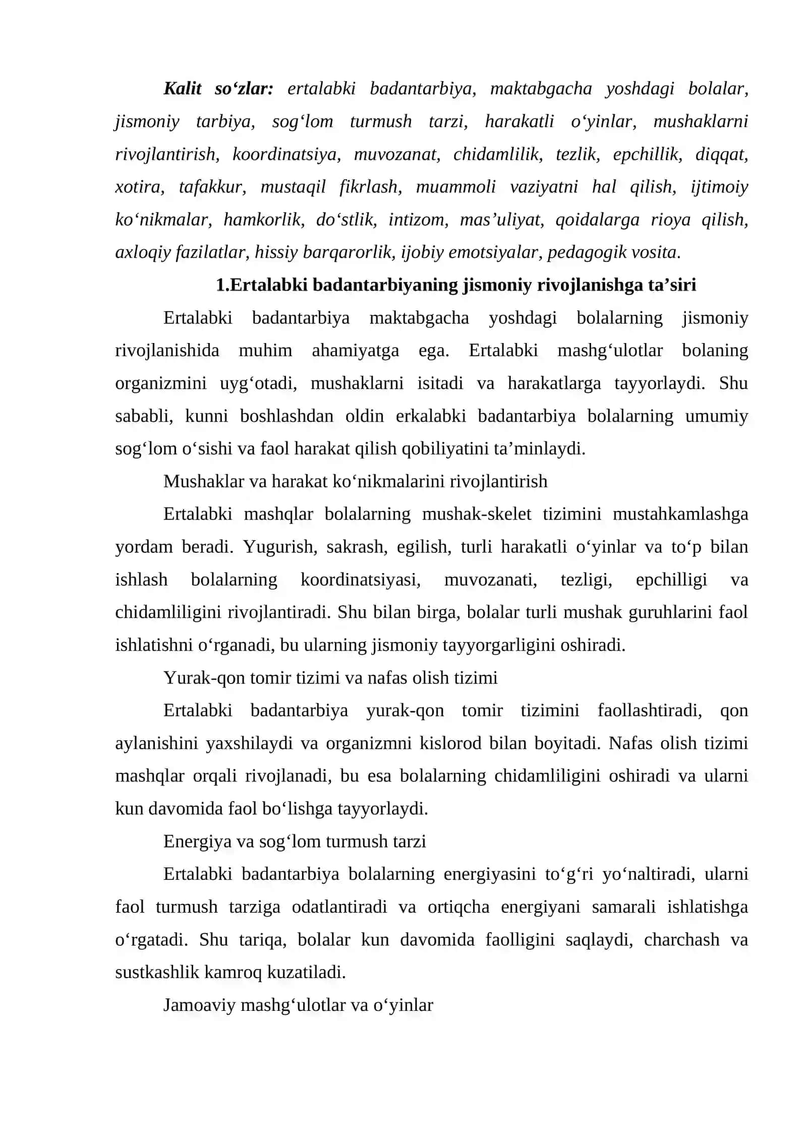 Ertalabki badantarbiya 2