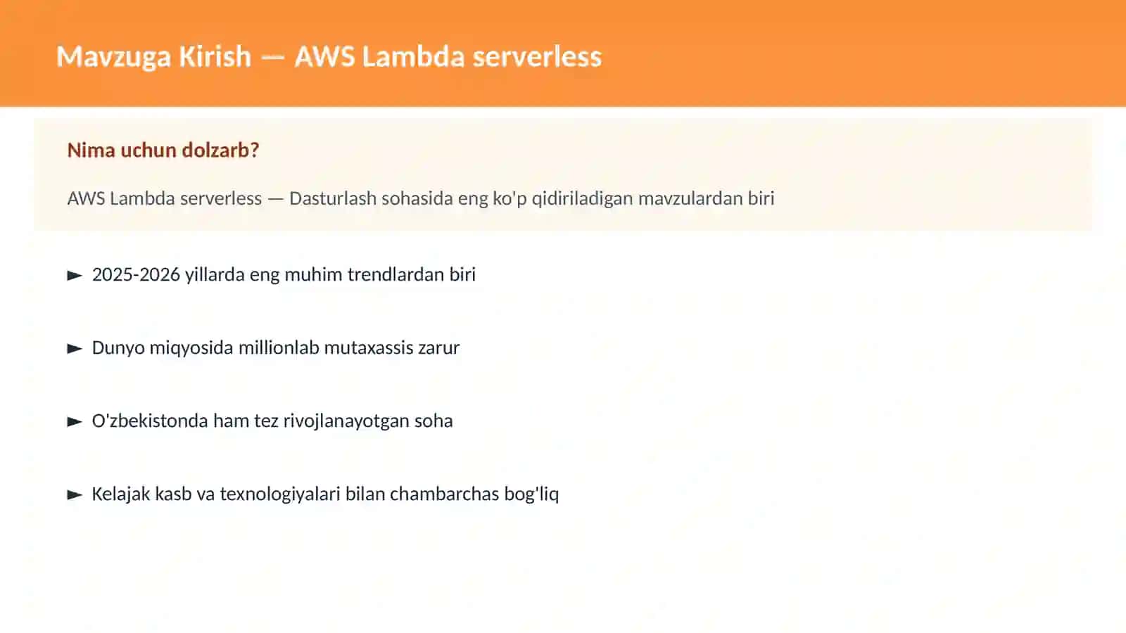 AWS Lambda serverless 2