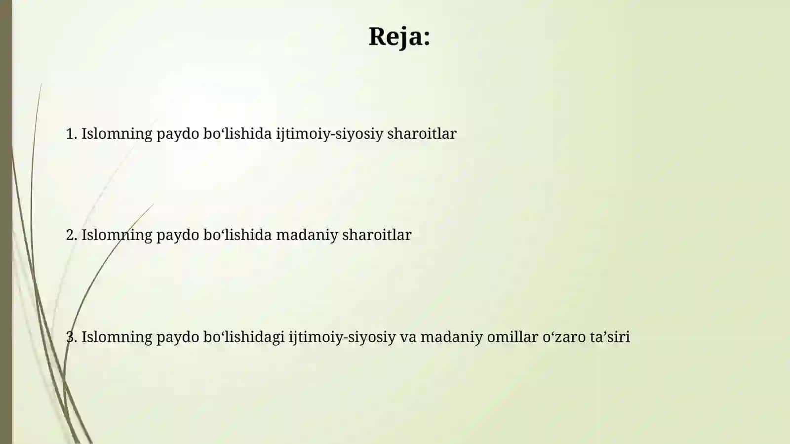 Islom dininig paydo bōlishida ijtimoiy-siyosiy va madaniy sharoitlari 2