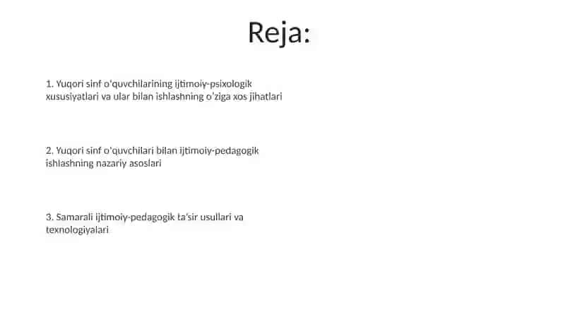 Yuqori sinf oʻquvchilari bilan ijtimoiy-pedagogik ish 2