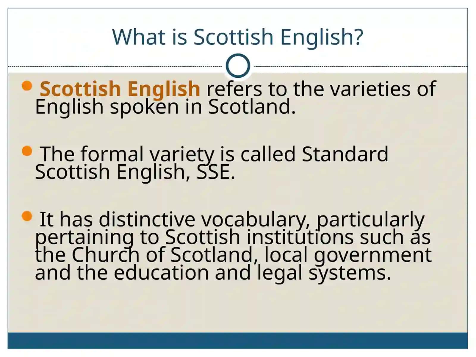 Scottish English 2
