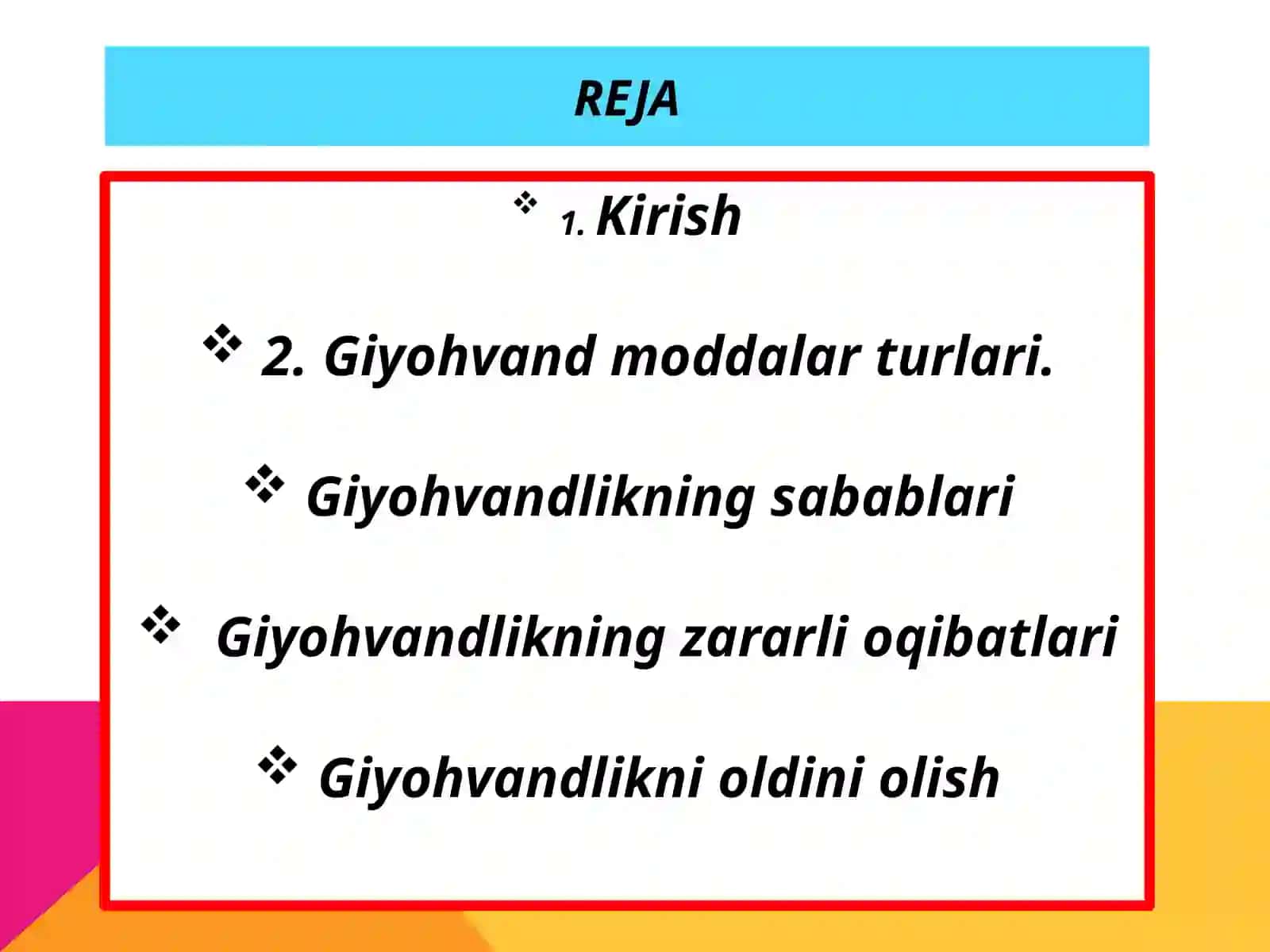 Giyohvandlikdavolashning molekulyar biologiyasi 2