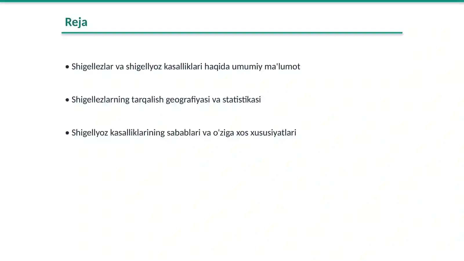 Shigellezlar epidemiologiyasi va profilaktikasi 2