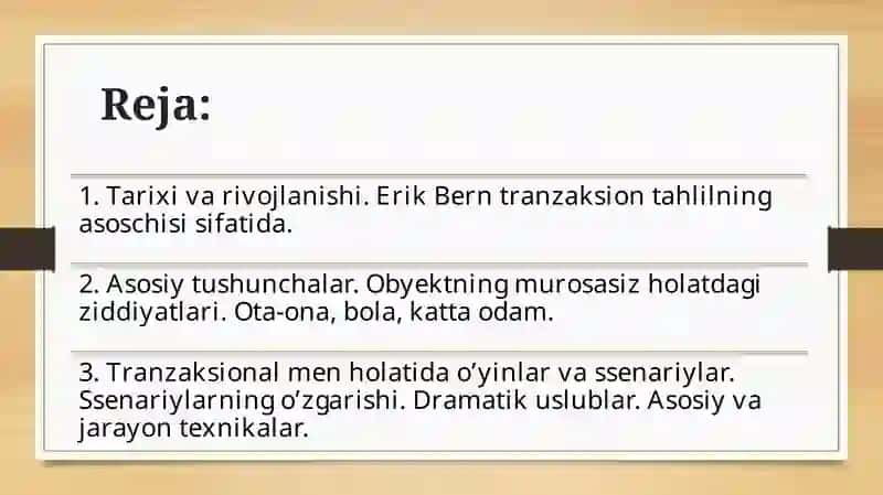Tranzaksion tahlil guruhiy faoliyatda turli yo’nalish sifatida.pptx 2
