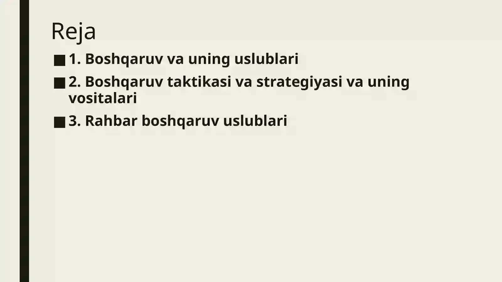 Boshqaruv faoliyati elementlari va ulardan boshqaruv jarayonida samarali foydalanish 2