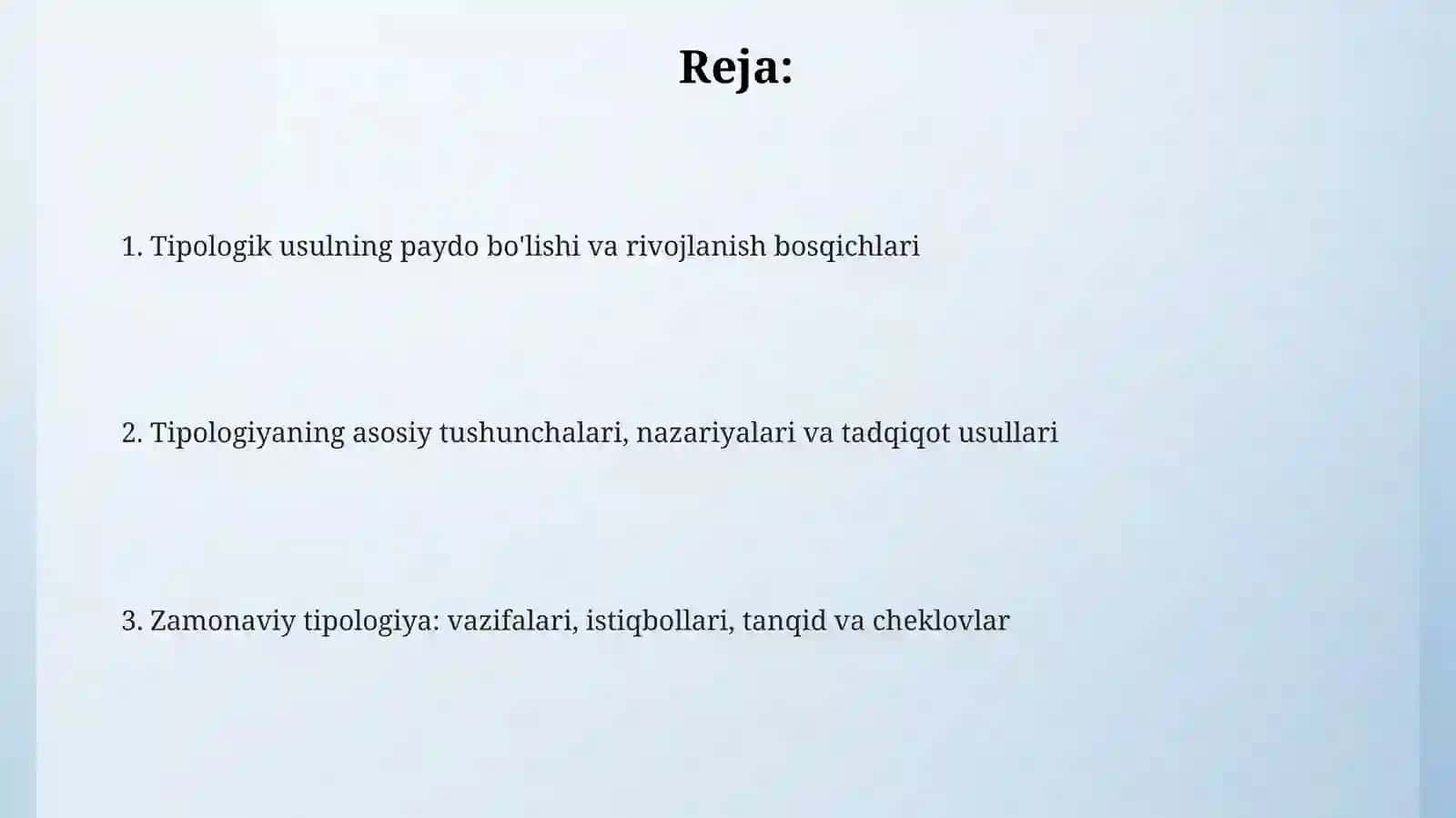 Tipologik metodning paydo boʻlishi va rivojlanishi 2