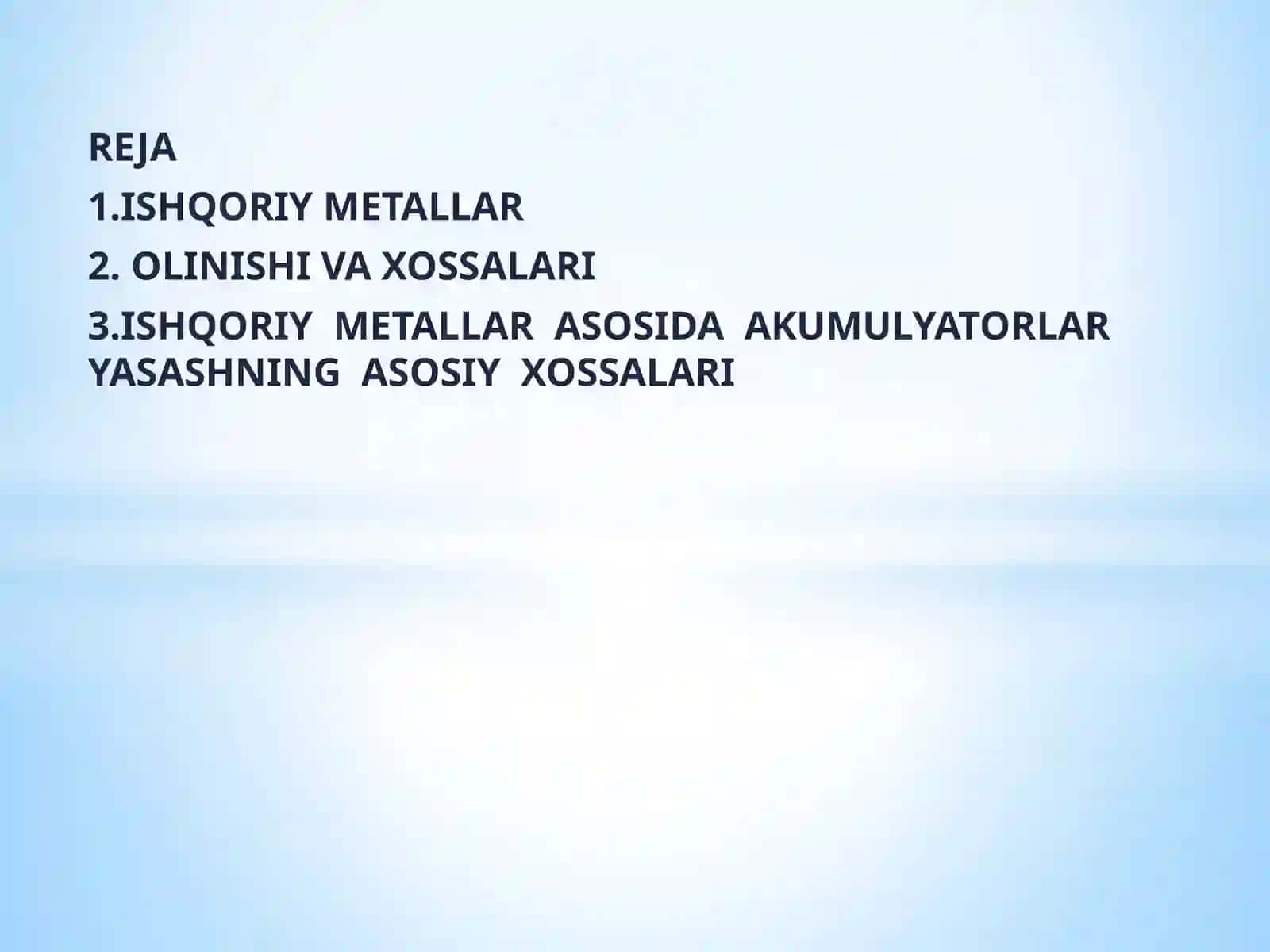 Ishqoriy metallar 2