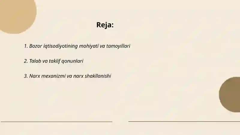 Bozor iqtisodiyoti 2