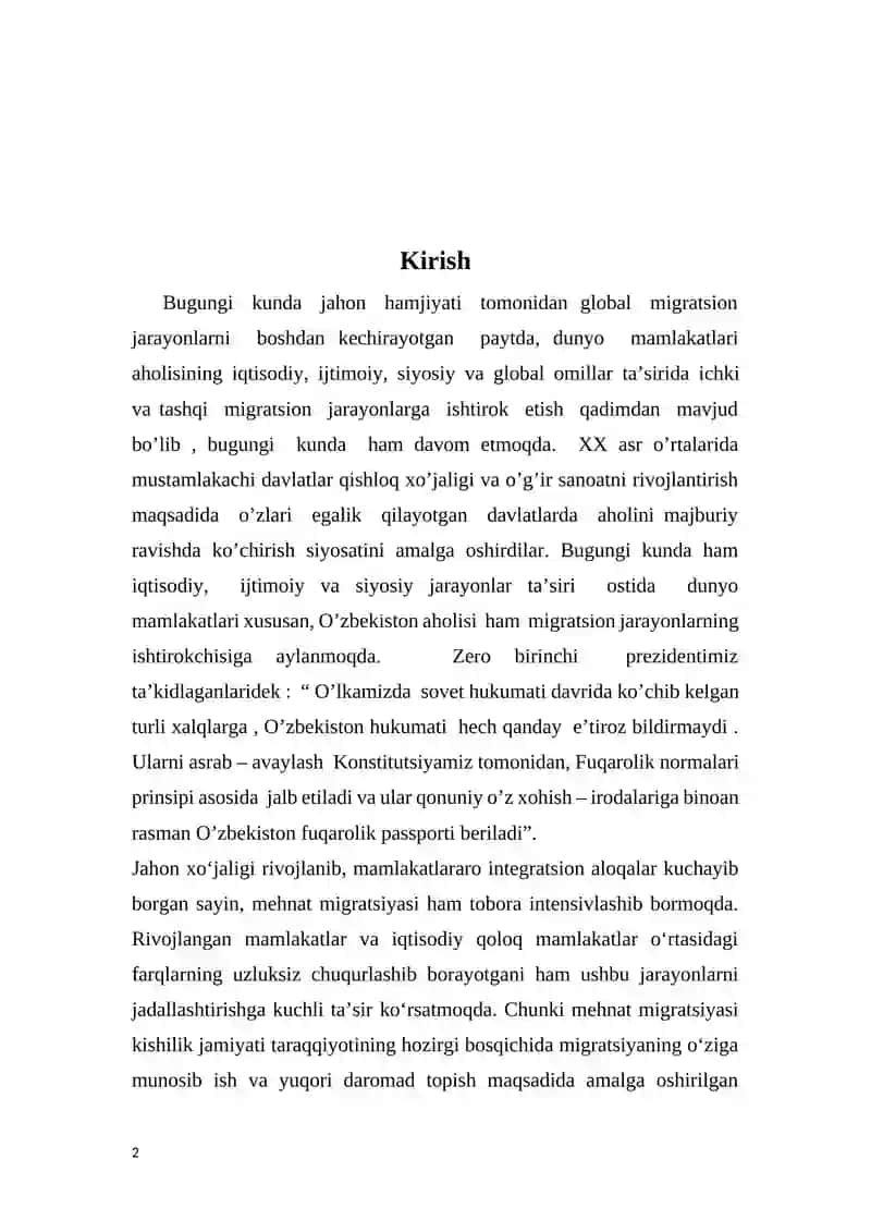 Mehnat migratsiyasi 2