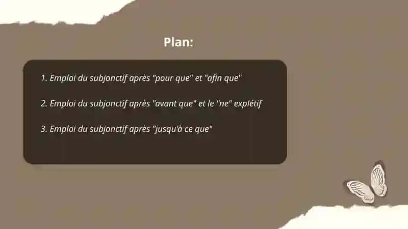 Le subjonctif présent: analyse de son emploi après certaines conjonctions 2