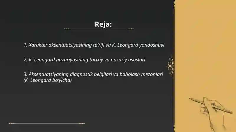 Xarakter aksentuatsiyasi. Muloqot uslublarini baholashda aksentuatsiya-ning ma’lum tiplari 2