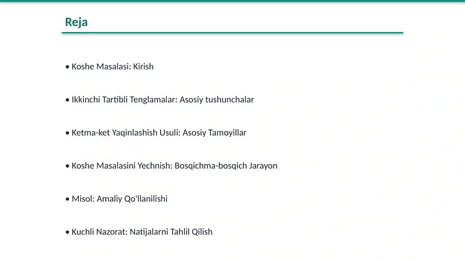 Ikkinchi Tartibli Ikki O'zgaruvchili Umumiy Tenglama 2