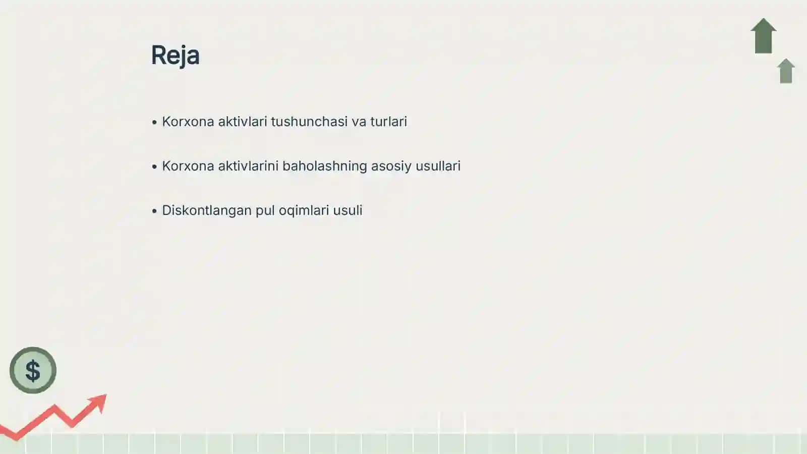 korxona aktivini baholash modellari 2