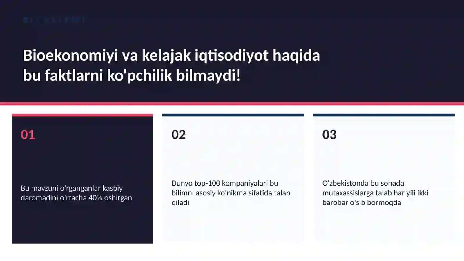 BIOTEXNOLOGIYA VA GENOMIKA 2