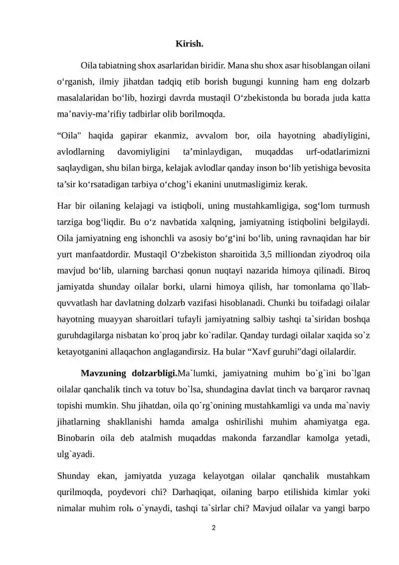 XATAR GURUHIDAGI OILALAR BILAN IJTIMOIY ISHNING METODLARI 2