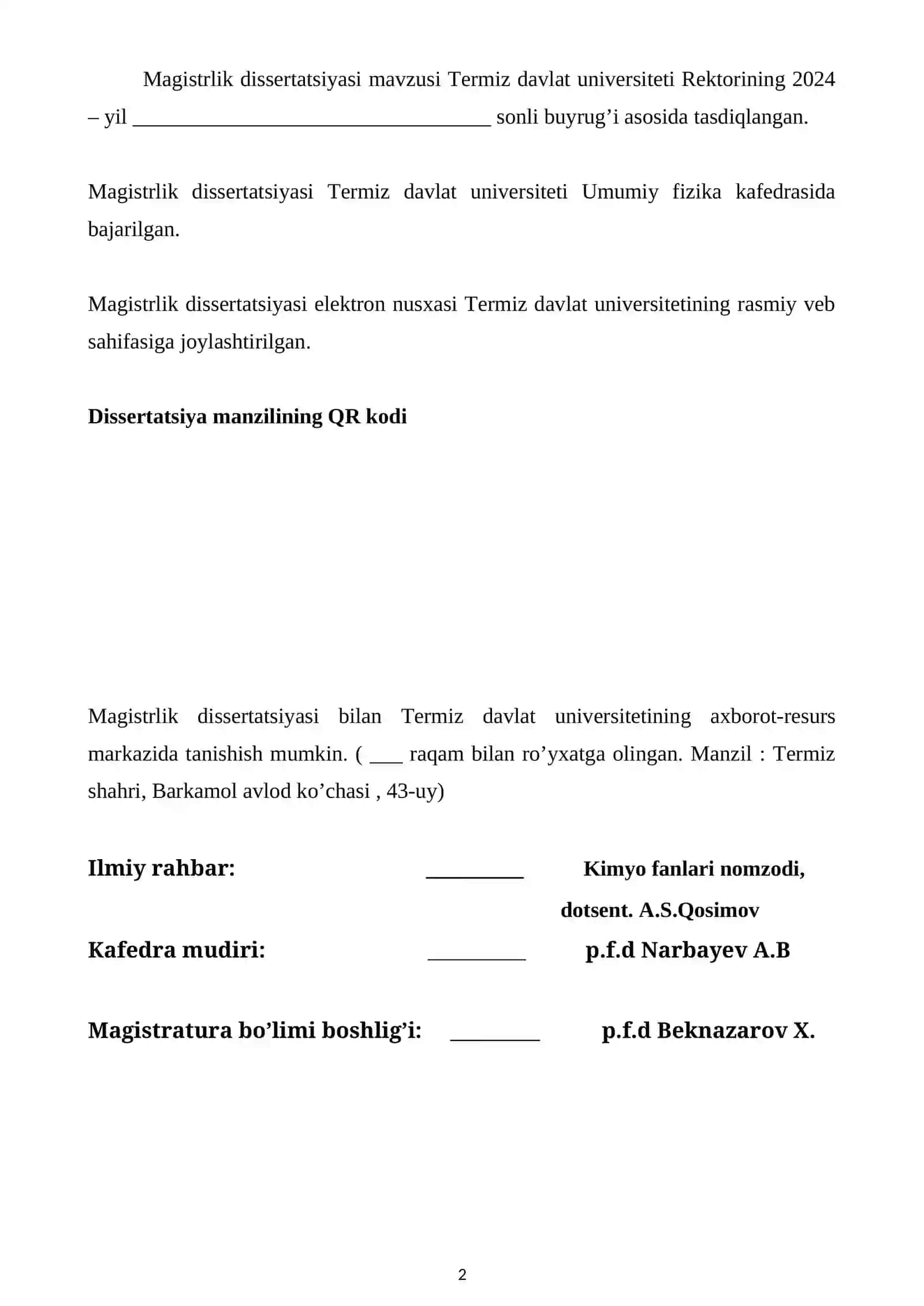 QATLAMLI SILIKAT MATERIALLAR ASOSIDA YUQORI DARAJADA TO'LDIRILGAN ORGANO-NOORGANIK POLIMER MATERIALLAR SPEKTRLARINI O'RGANISH 2