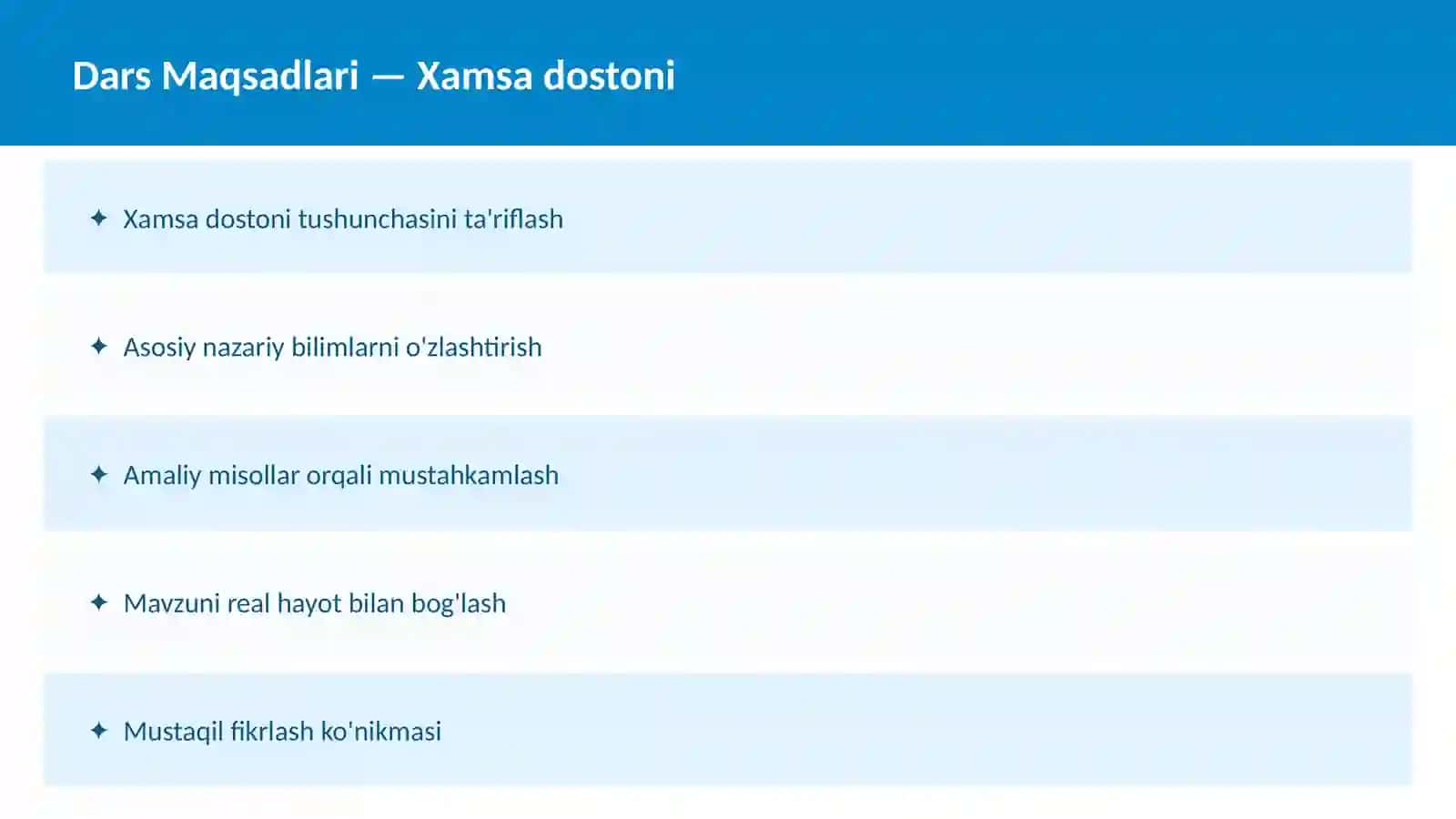 Xamsa dostoni 2