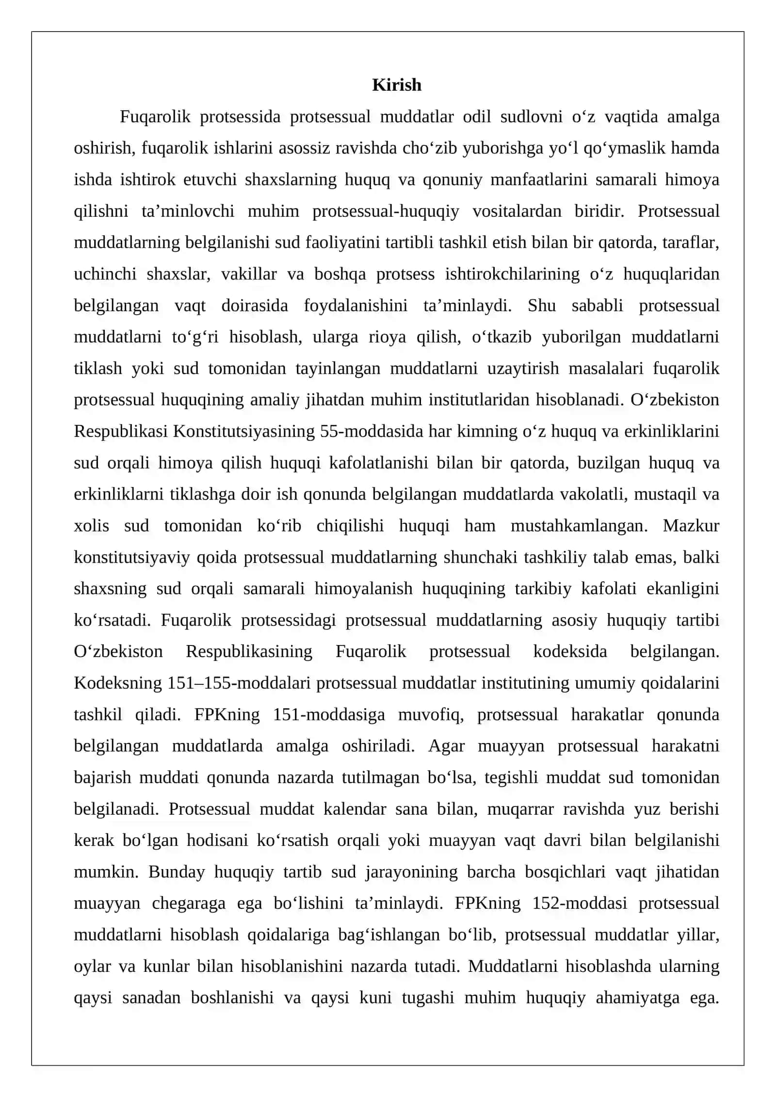 Fuqarolik protsessida protsessual muddatlar 2