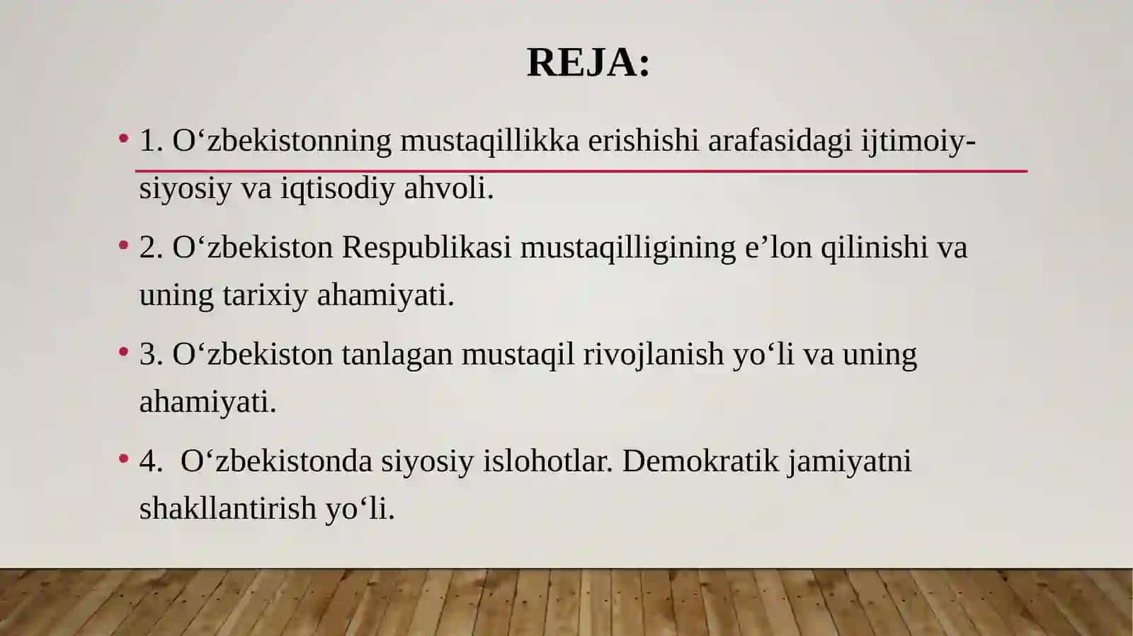 O’ZBEKISTONNING ENG YANGI TARIXI 2