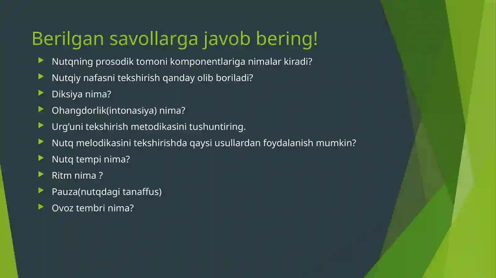 Nutqiyrivojlanish va birlamchilik 2