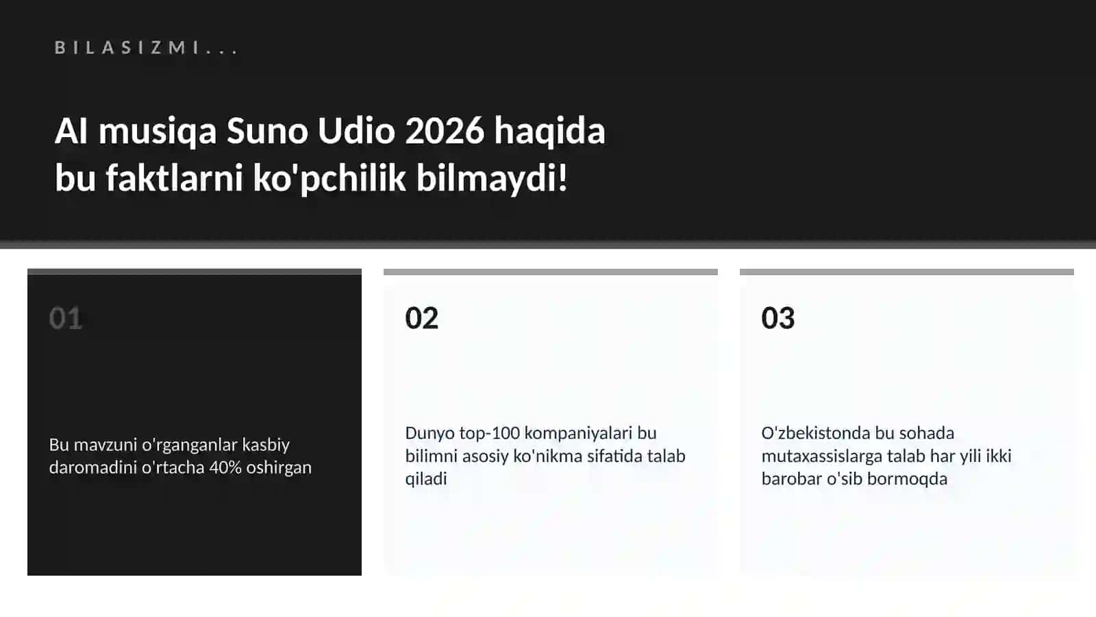 AI musiqa Suno Udio 2026 2