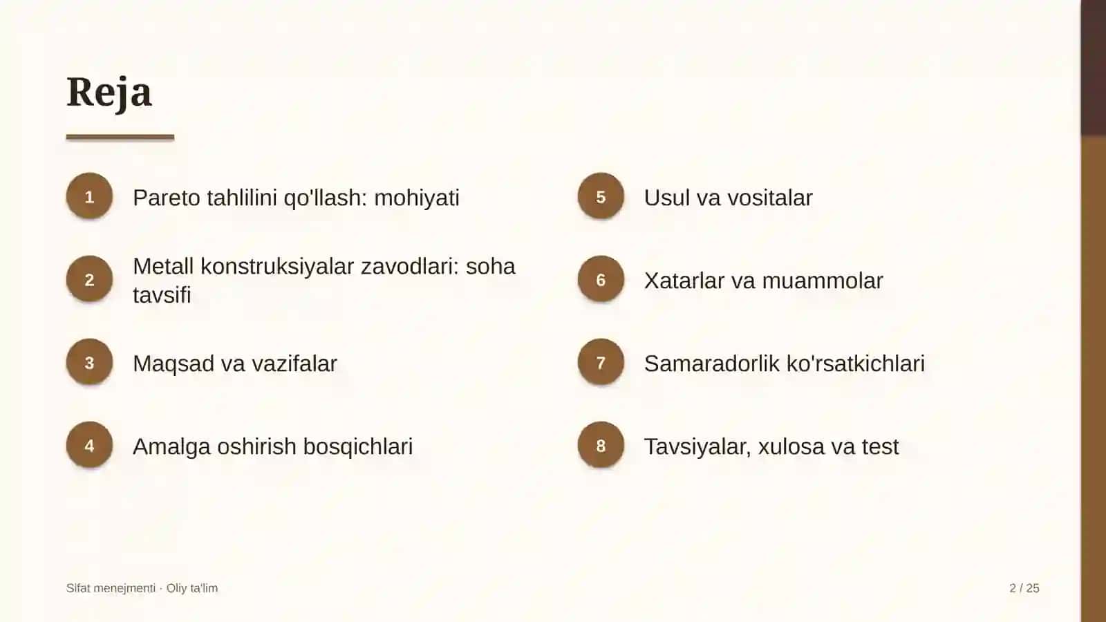 metall konstruksiyalar zavodlarida pareto tahlilini qo'llash 7138 2