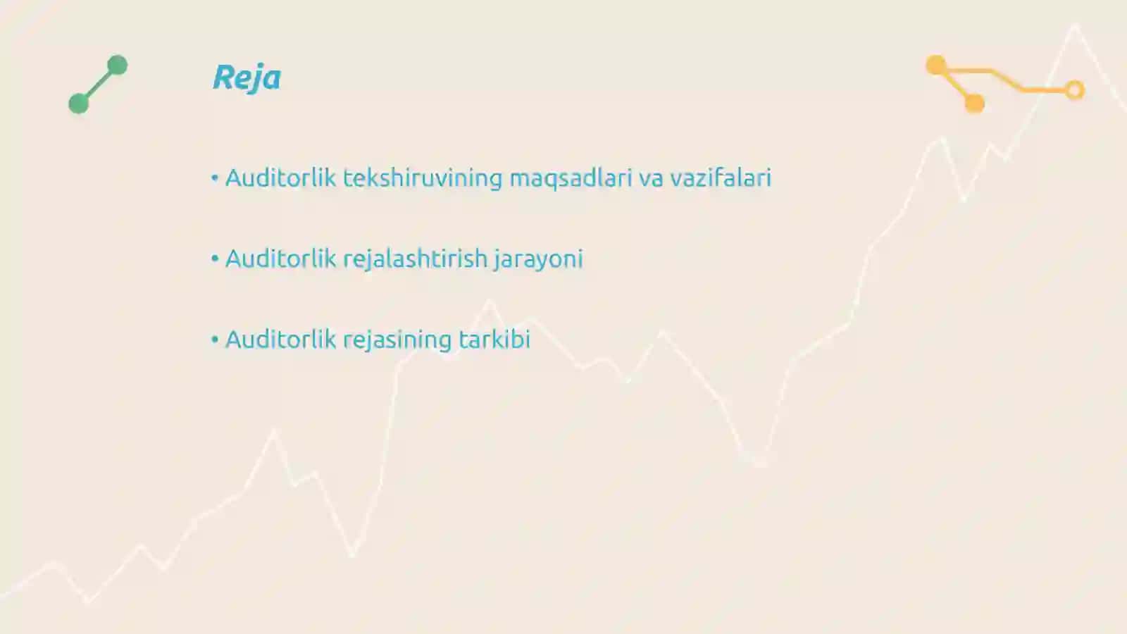 Auditorlik tekshiruvini rejalashtirish 2