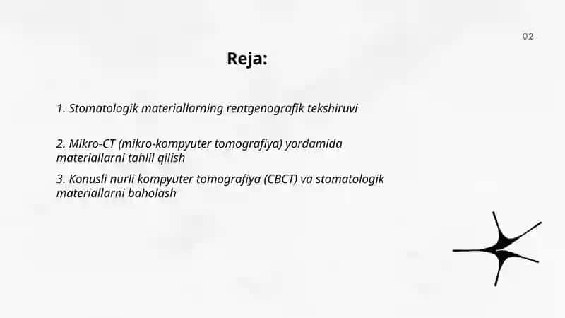 Stomatolagik materiallarni tekshirishning radiatsion usullari 2