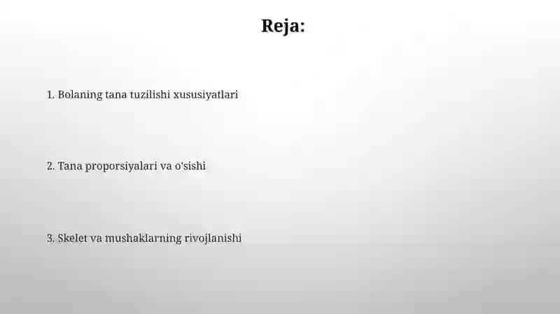Bolalar gavda tuzilishining hususiyatlari 2