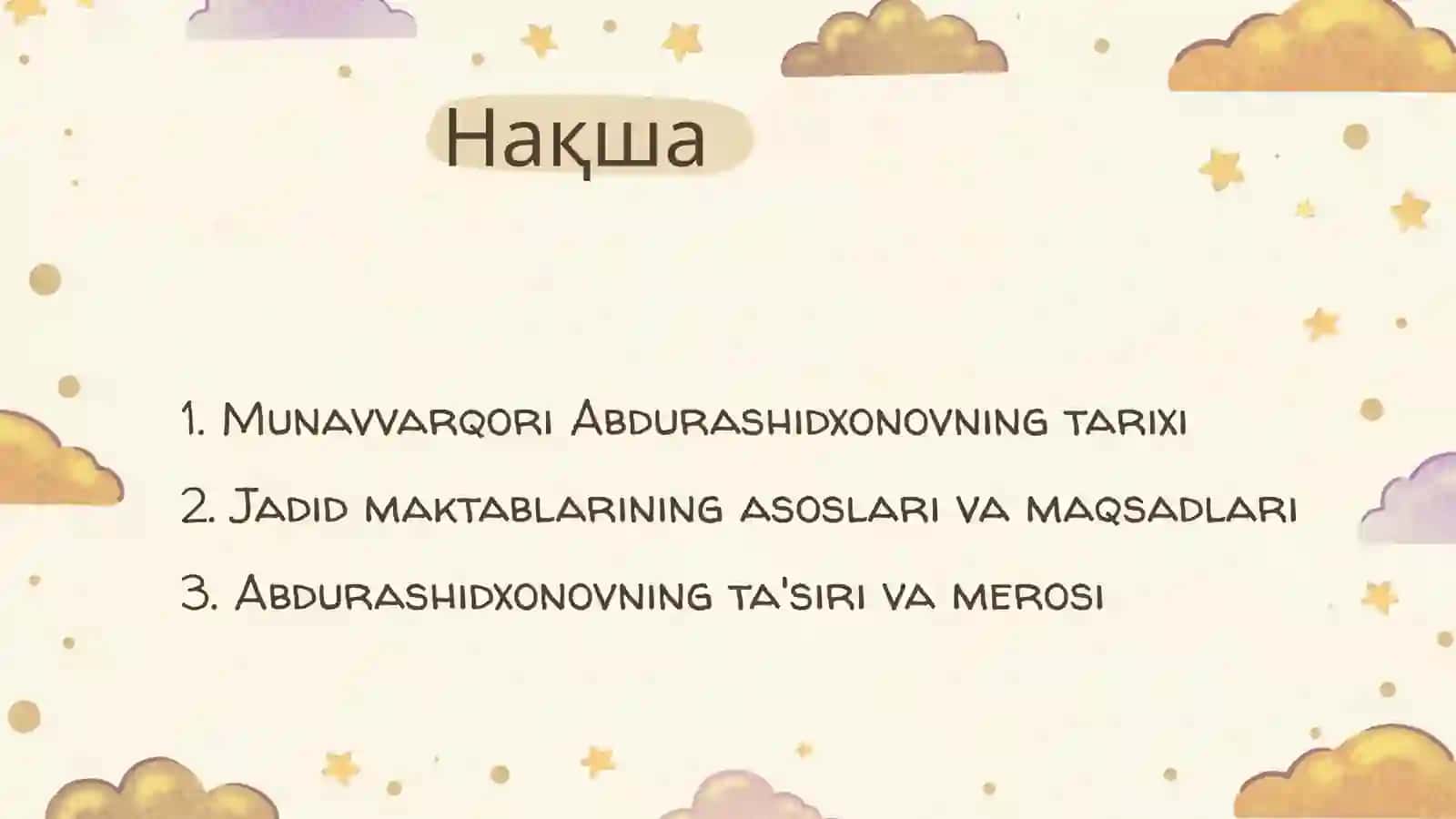 Jadid maktablarining asoschisi sifatida Munavvarqori Abdurashidxonovning o’rni va ro’li 2