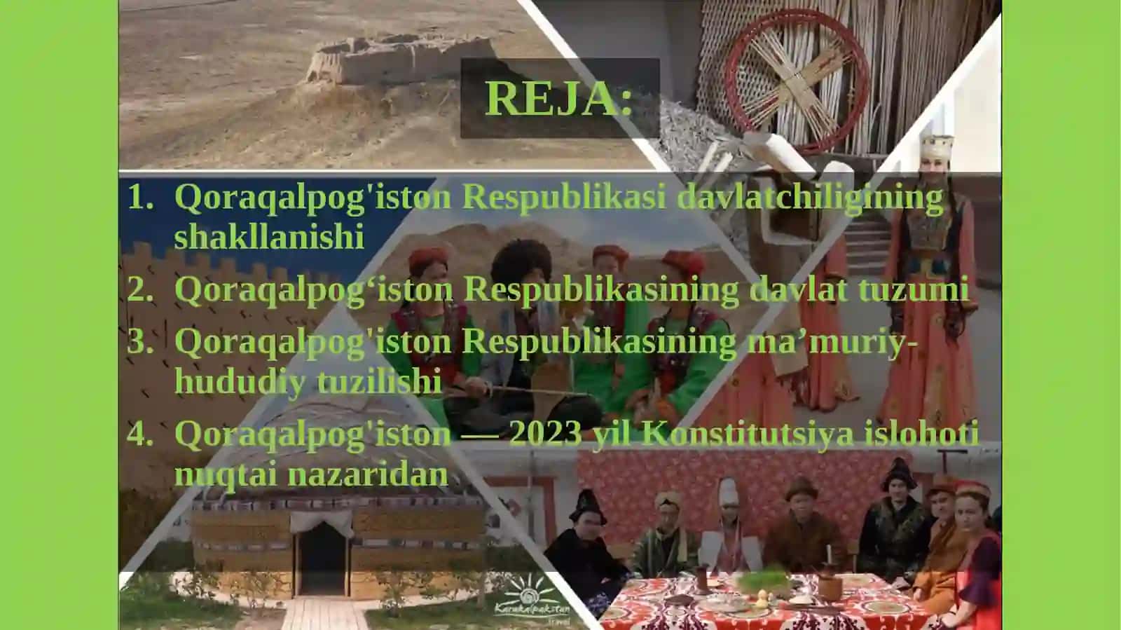 Qoraqalpog’iston Respublikasi davlatchiligi 2