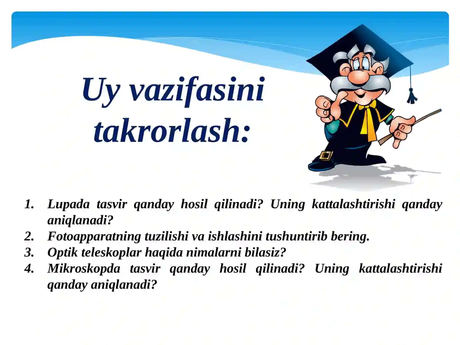 Mikroskop va teleskoplar 2