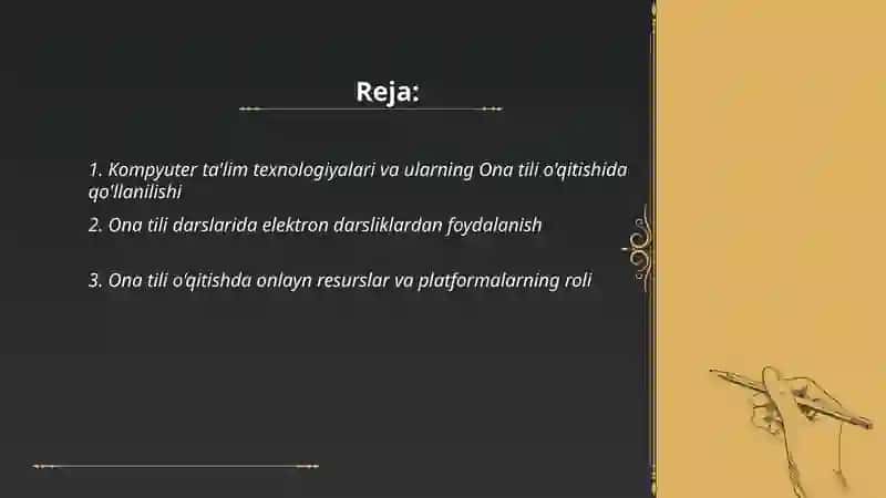 Ona tili oʻqitishda AKT Dan foydalanish mazmuni va imkoniyatlari 2