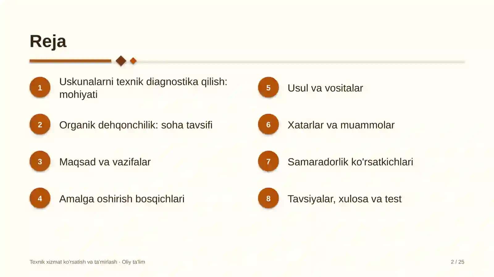 organik dehqonchilikda uskunalarni texnik diagnostika qilish 3881 2