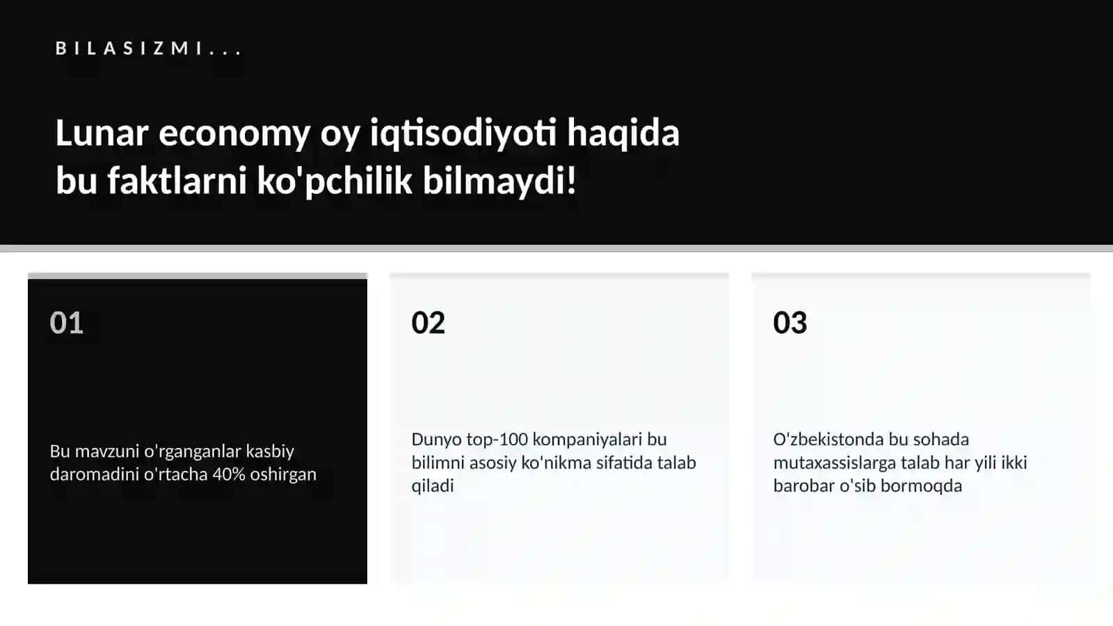 Lunar economy oy iqtisodiyoti 2