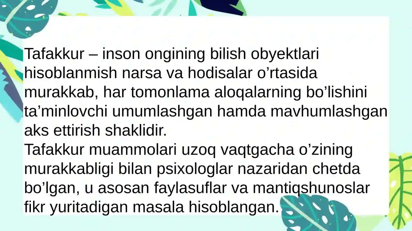 Amaliy va nazariy tafakkurni qiyoslang 2