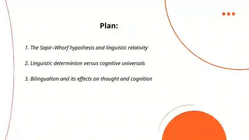 Exploring the relationship between language and thought 2
