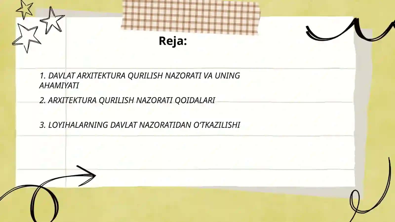 DAVLAT ARXITEKTURA QURILISH NAZORATI INSPEKSIYASI 2