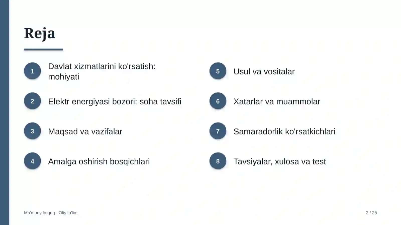 Elektr energiyasi bozorida davlat xizmatlarini ko'rsatish 2