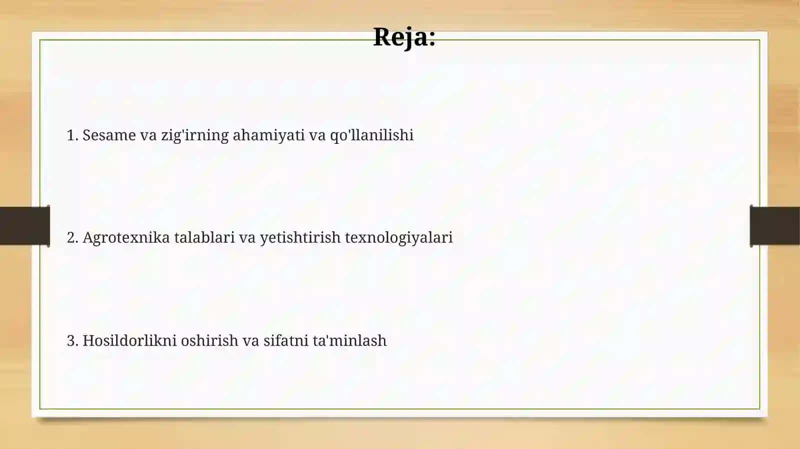 Sesame va zig'irning ahamiyati va iqtisodiy roli 2