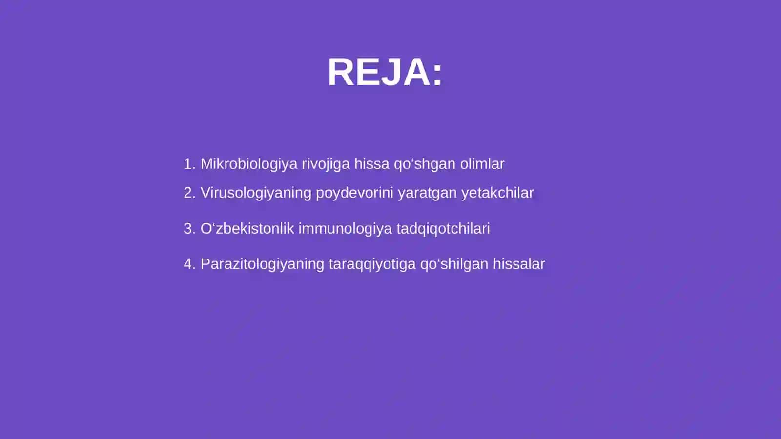 Mikrobiologiya, virusologiya, immunologiya, parazitologiya modulini rivojlanishiga hissa qo‘shgan O‘zbekistonlik yetakchi olimlari 2