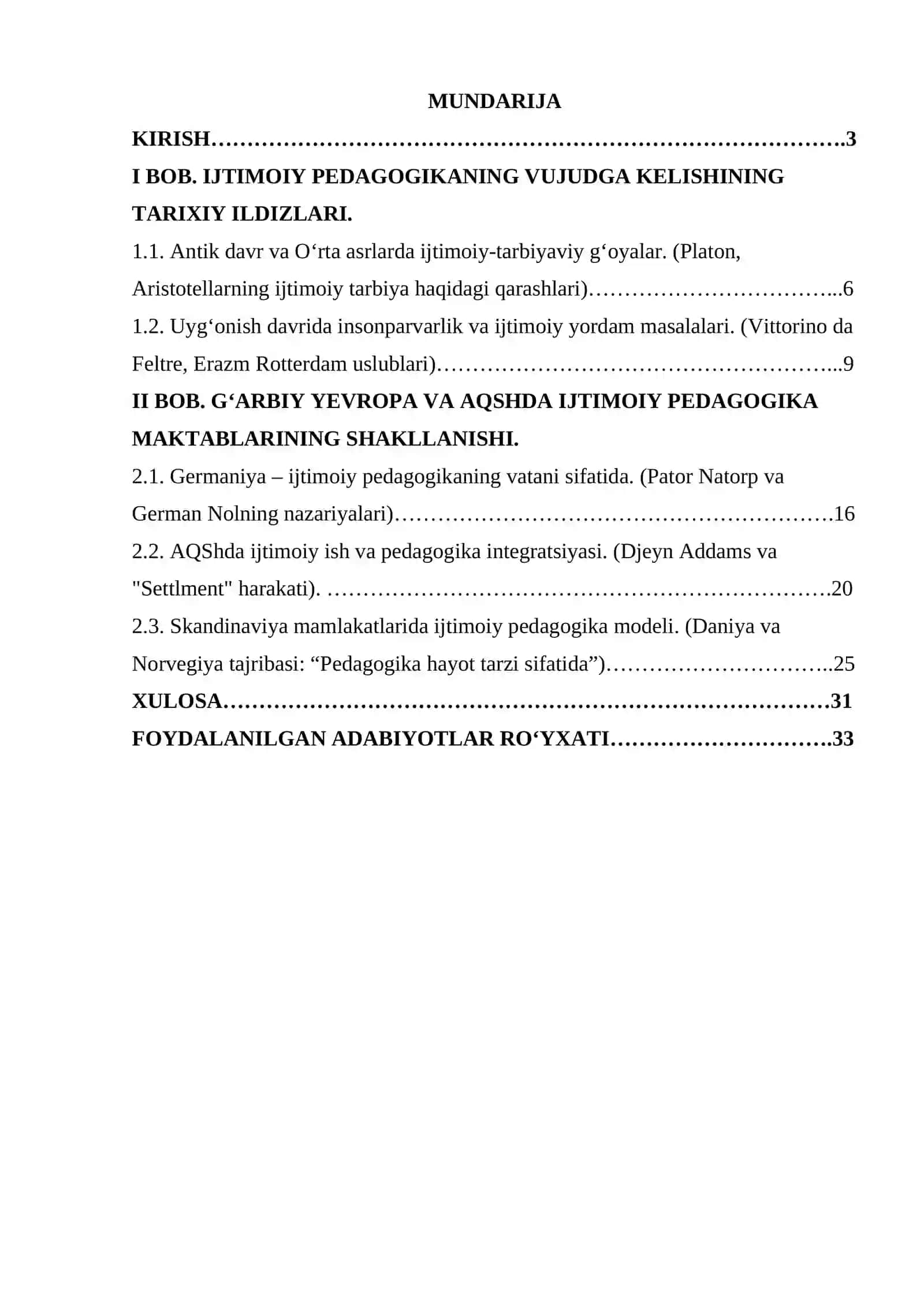Xorijda ijtimoiy-pedagogik faoliyatning rivojlanish tarixi 2