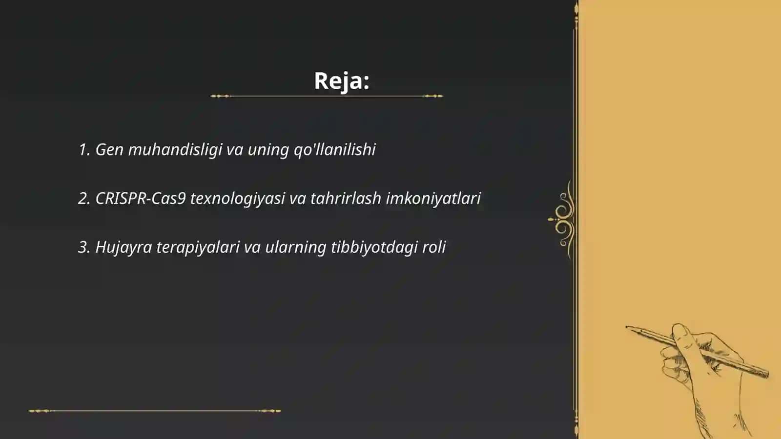 Biologik muhandislik sohasida erishilgan yutuqlar 2