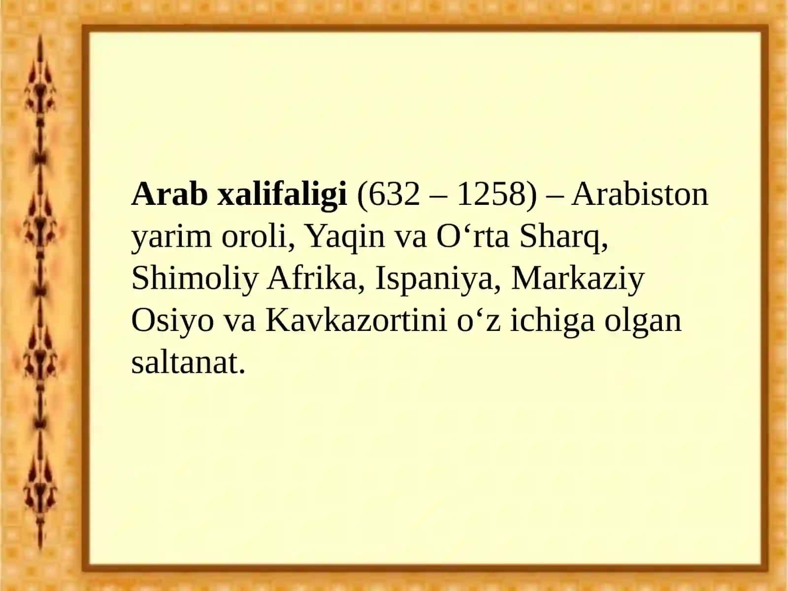 Arab xalifaligi 2
