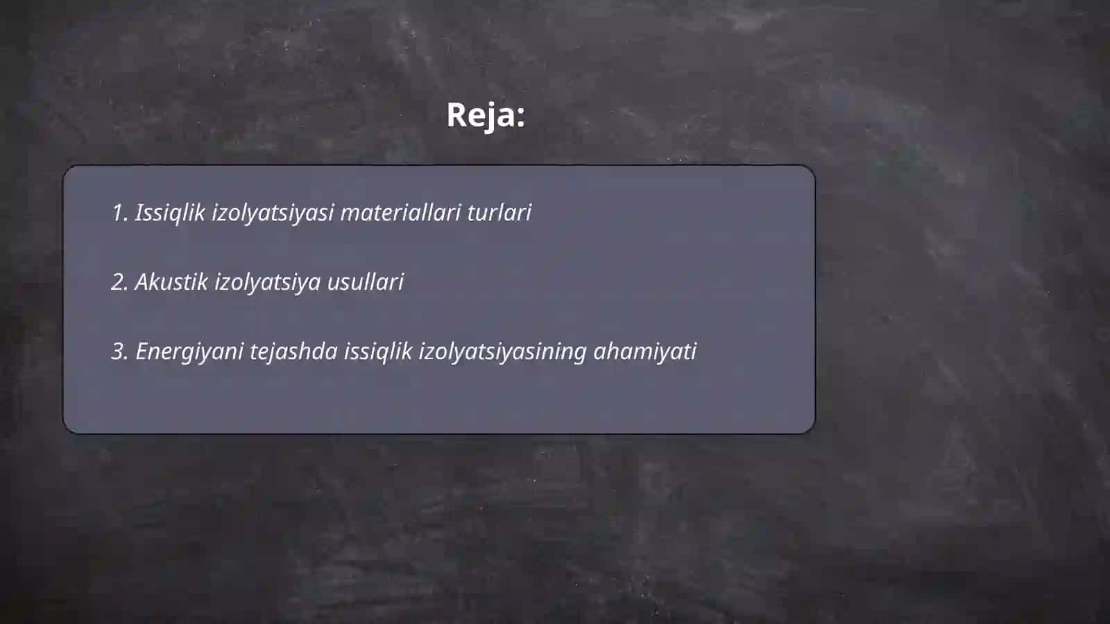 Issiqlik izolyatsiyasi va akustika ashyolari 2