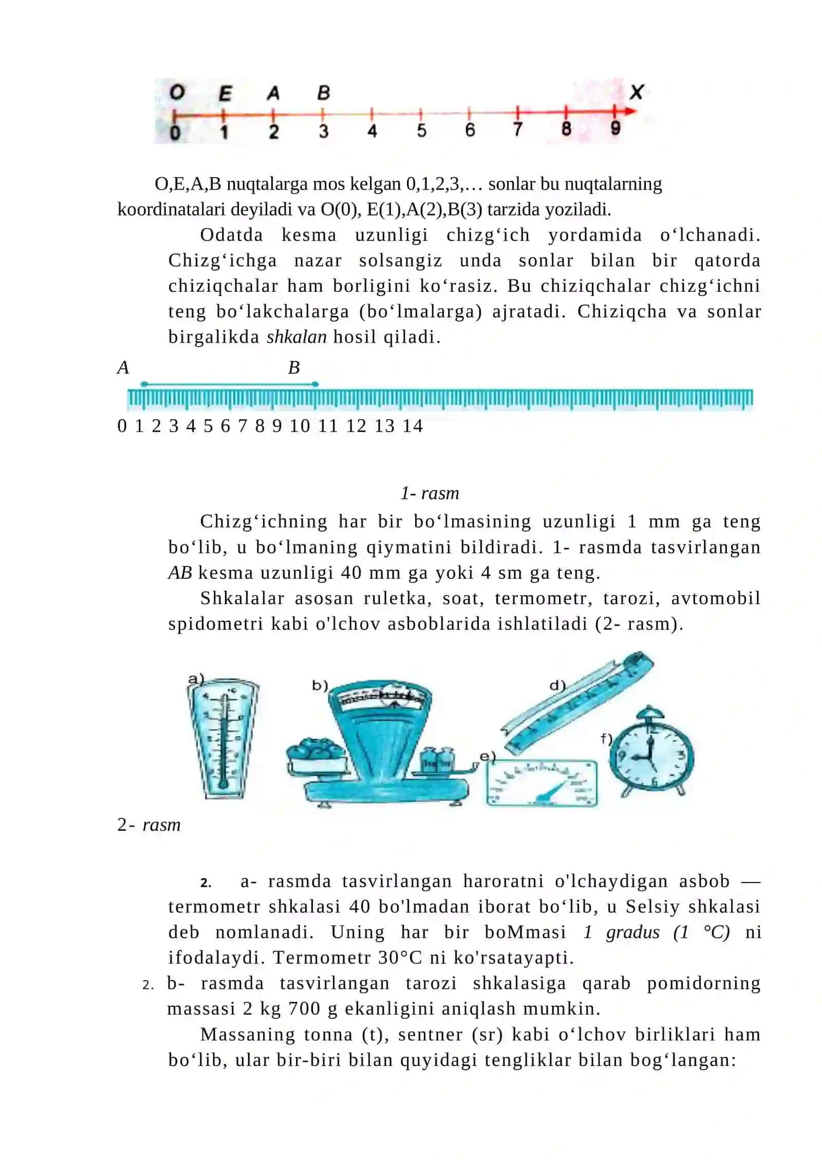 Shkalalar va sonlar nuri 2
