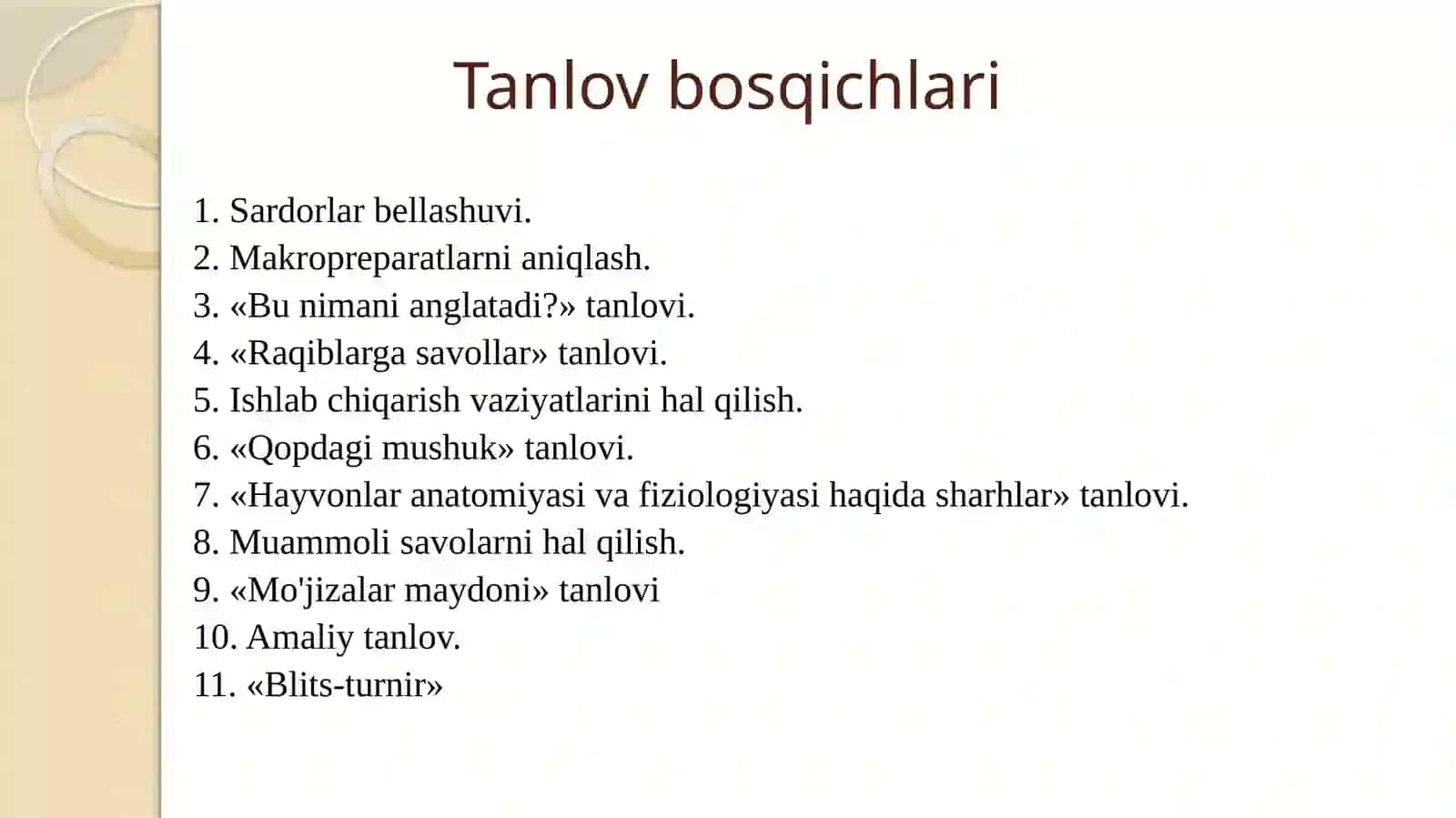 Qishloq xo'jalik hayvonlarining fiziologik konstantalari 2