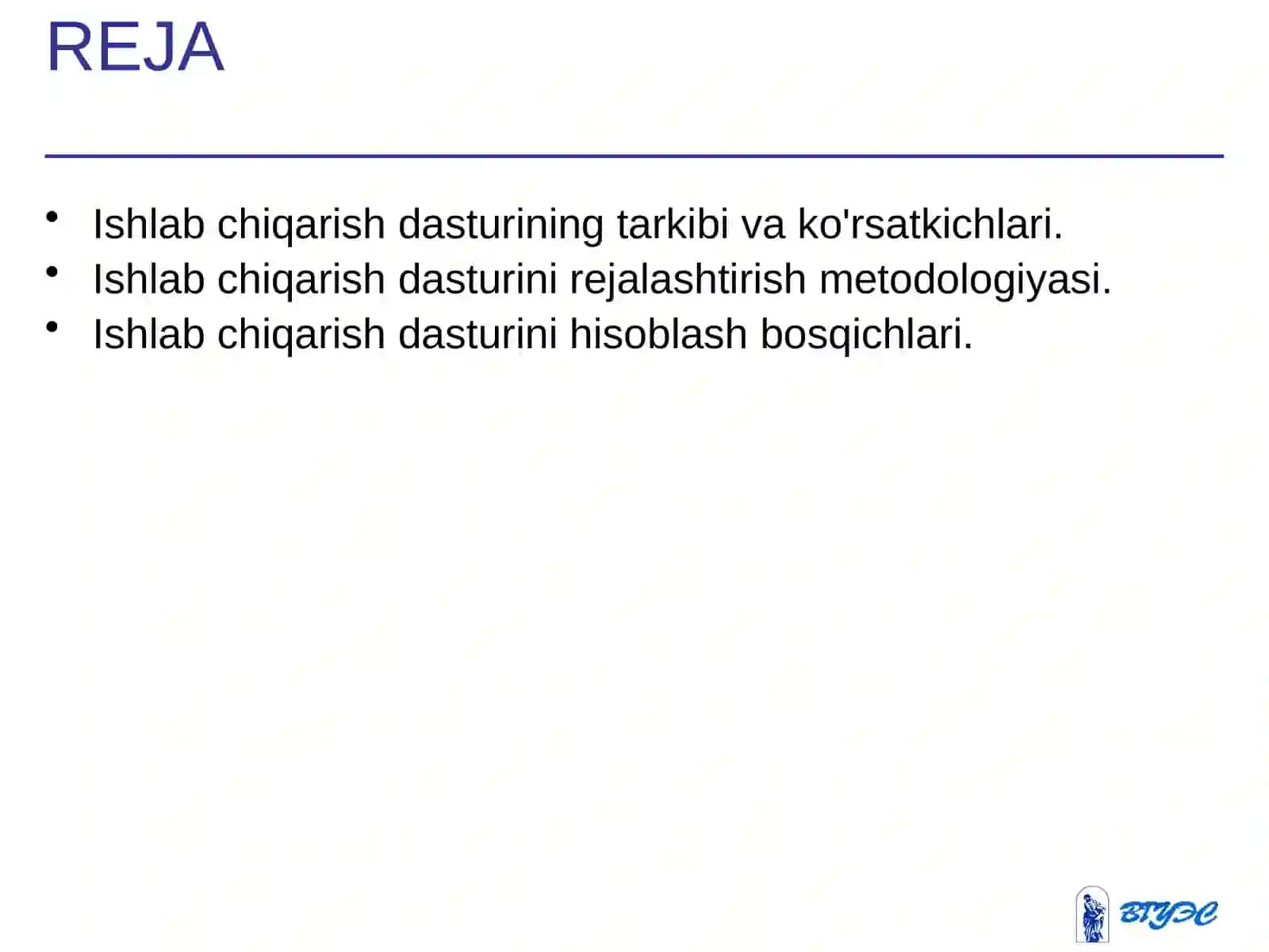 Ishlab chiqarishdasturi 2