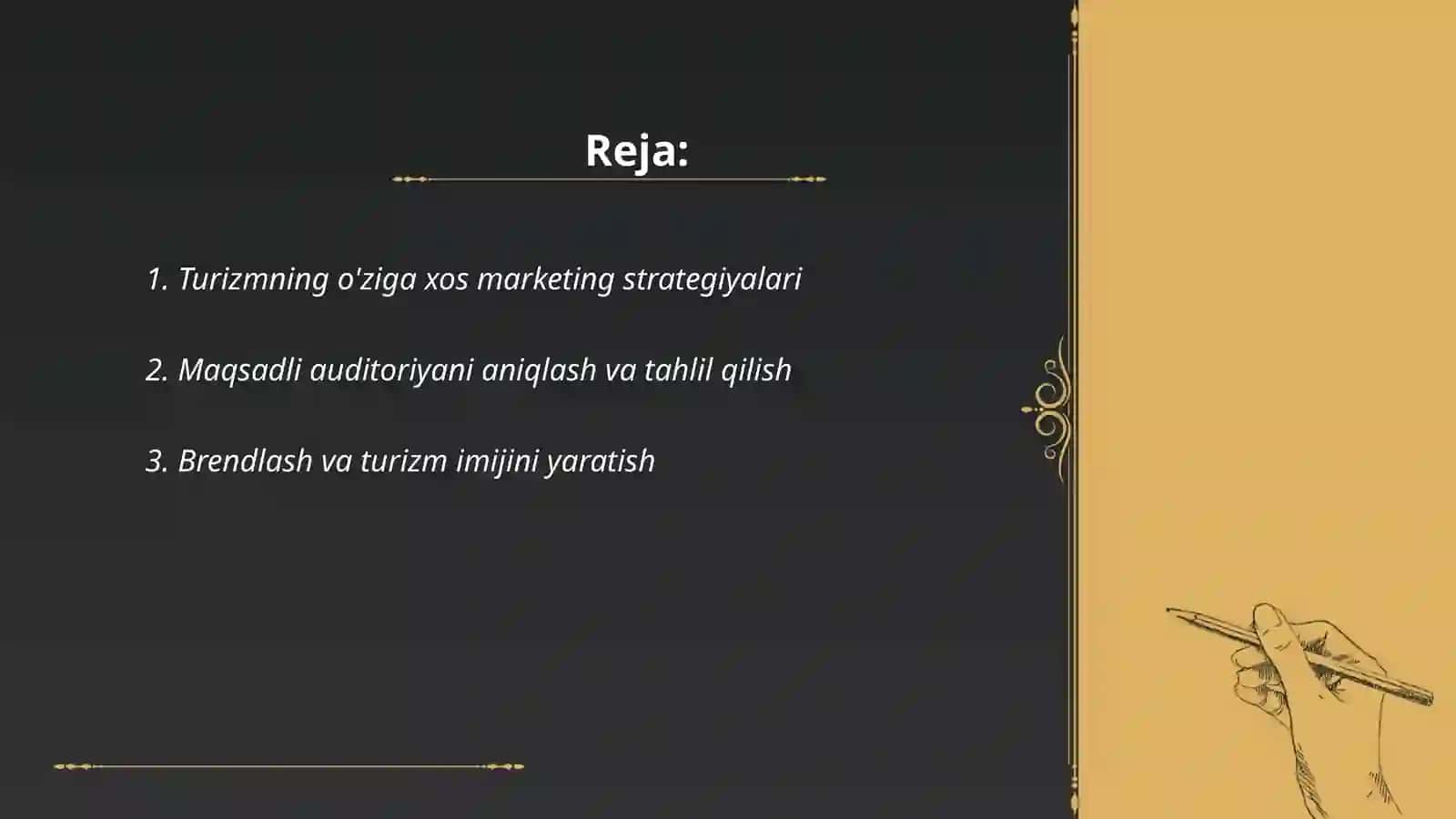 Turizm marketingining o’ziga xos jihatlari 2
